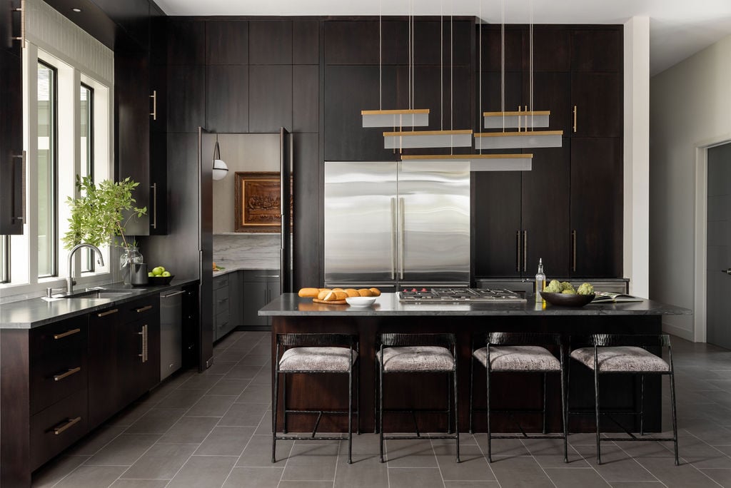 Modern Lake Living residential interior design project by Tran + Thomas Design Studio.